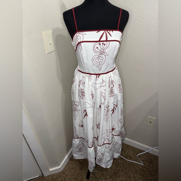 Moon‎ River cottagecore Coquette Midi Dress Romantic Euro Summer Sundress- small - Picture 5 of 12